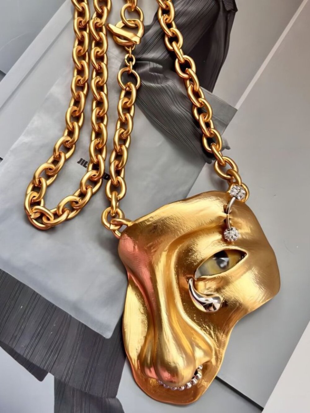 Schiaparelli Devil Eye Vintage Eye Necklace